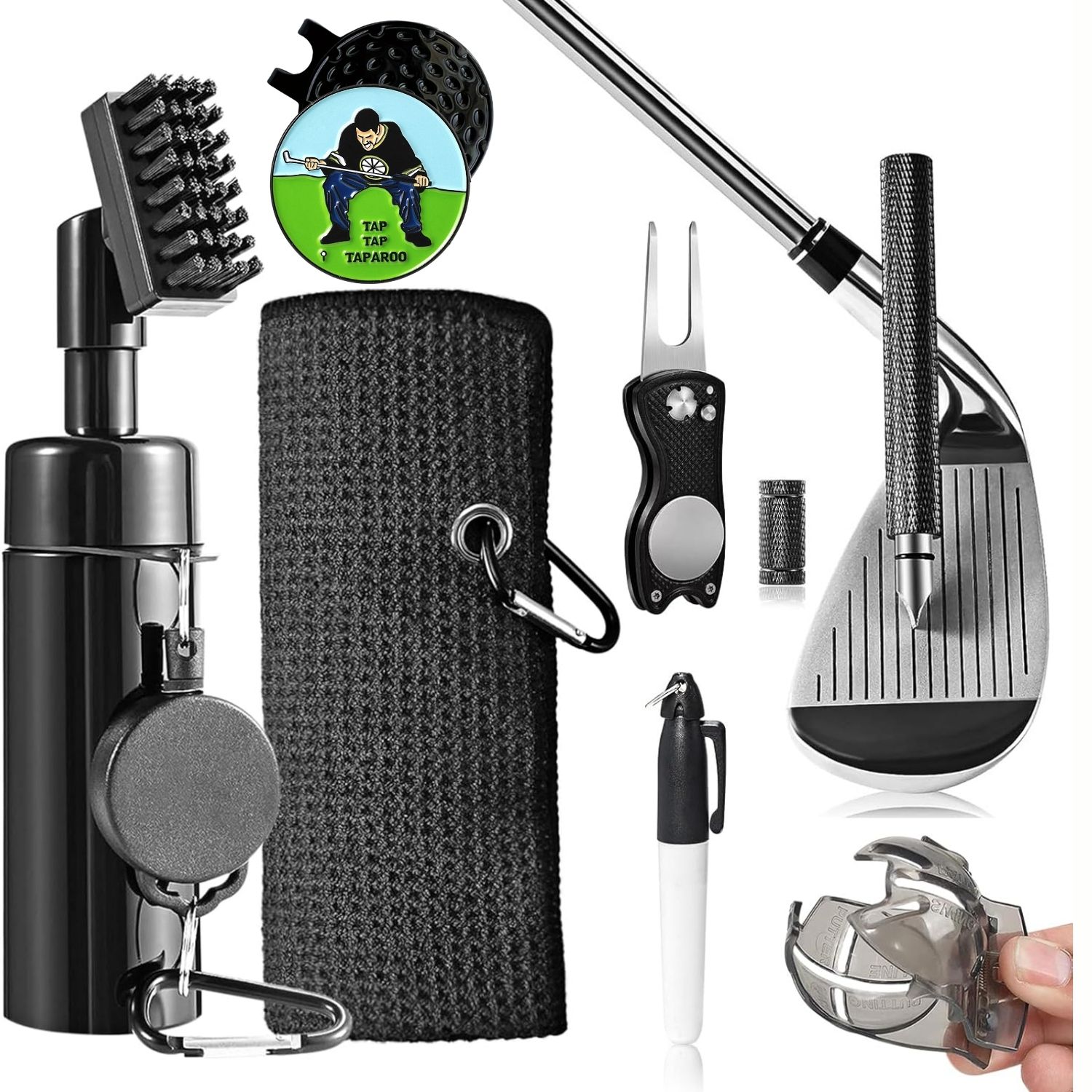 Divot Repair Tool - Golf Club Cleaning Kit with Golf