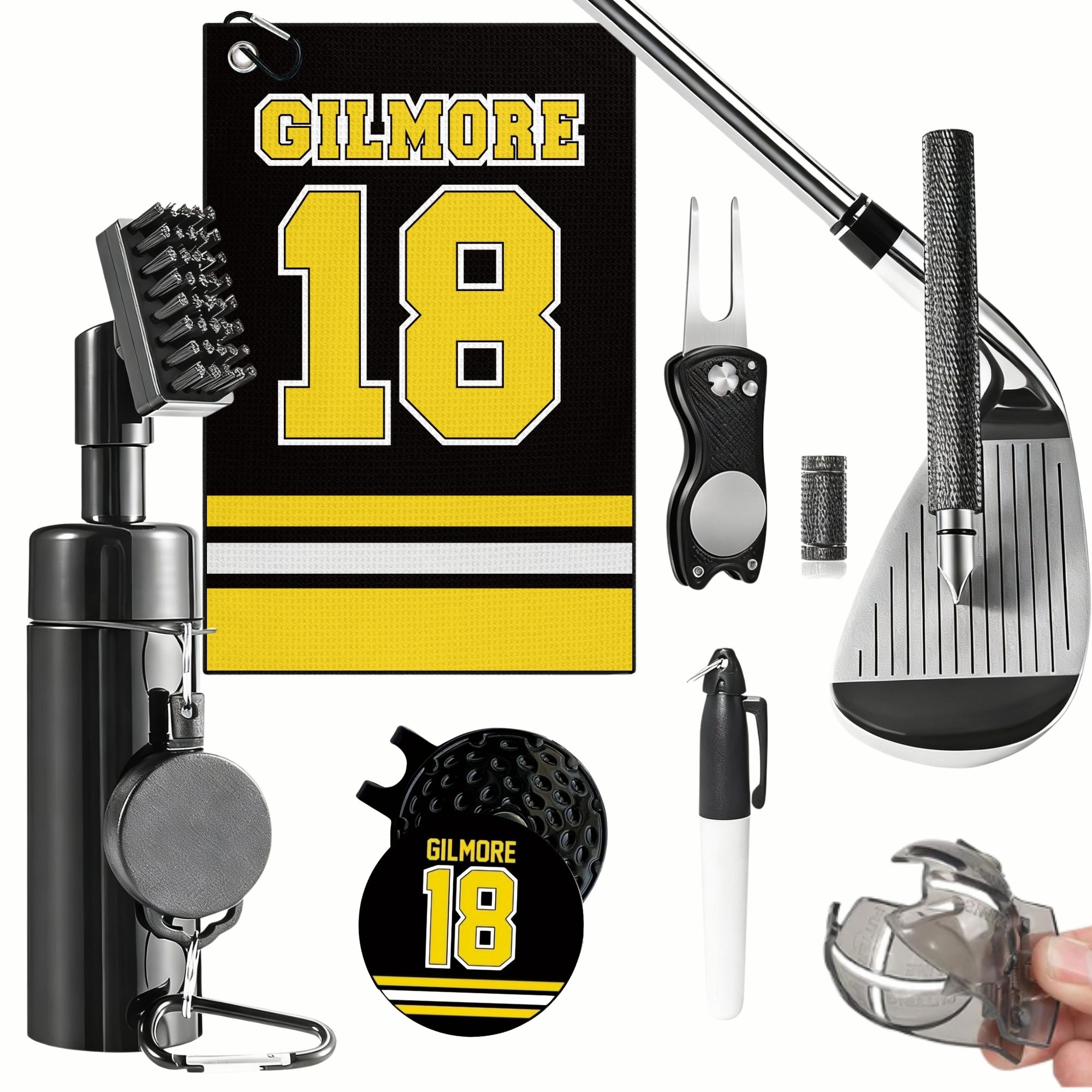 Golf Club Cleaning Kit with Go - Divot Repair Tool ulasan dan harga